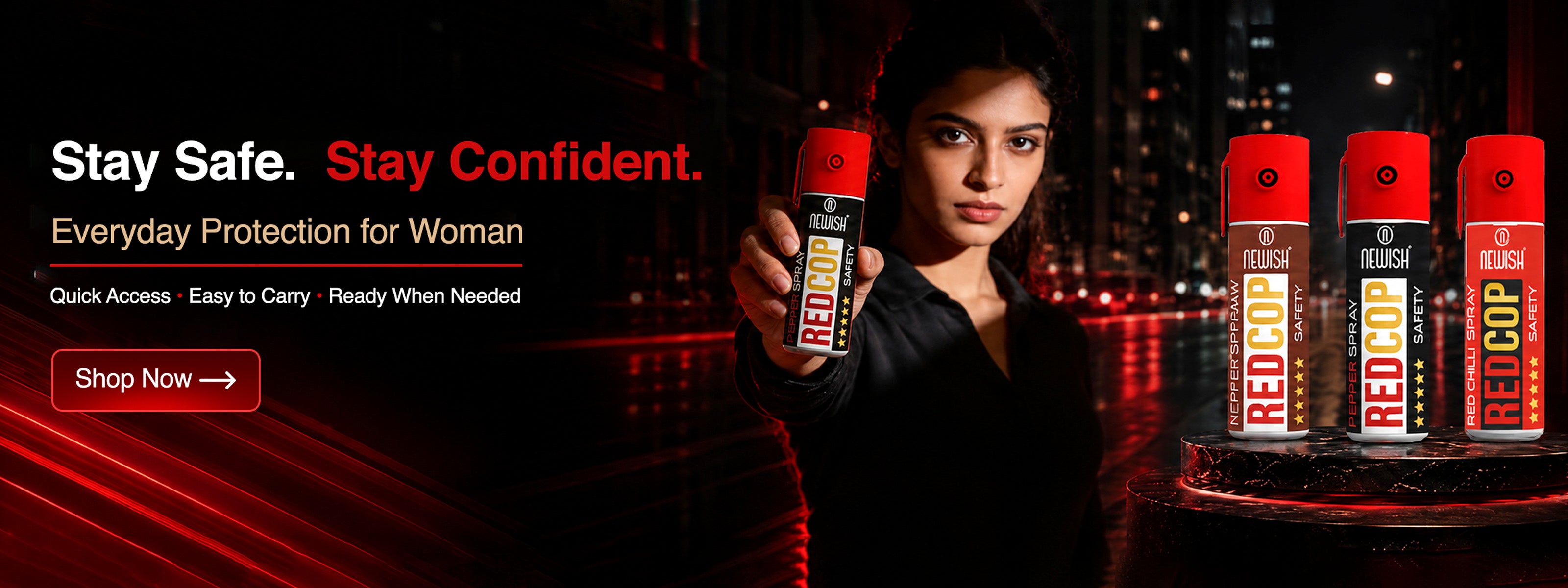 Newish REDCOP pepper spray — Stay Safe. Stay Confident.