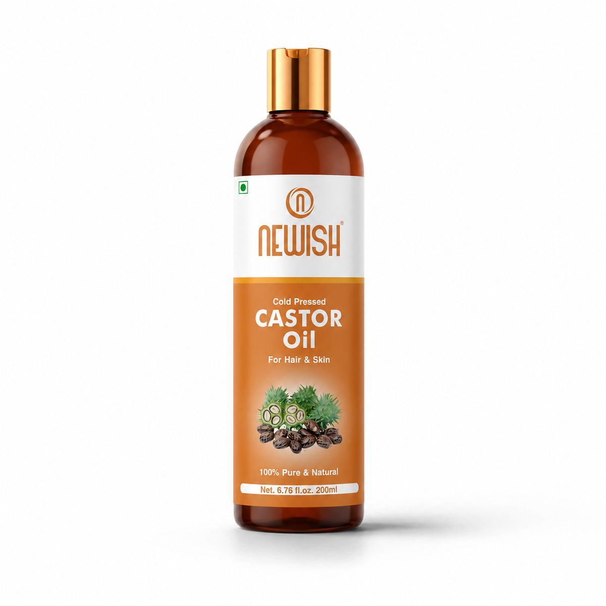 Newish Cold Pressed Castor Oil for Hair, Skin & Scalp