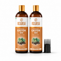 Newish Cold Pressed Castor Oil for Hair, Skin & Scalp – Pack of 2