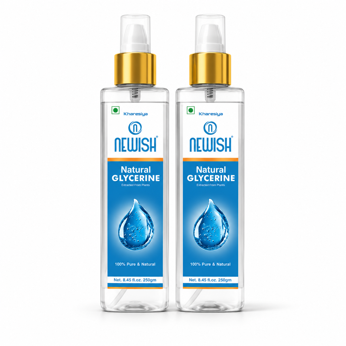 Newish Pure Vegetable Glycerine for Soft, Hydrated Skin – Pack of 2