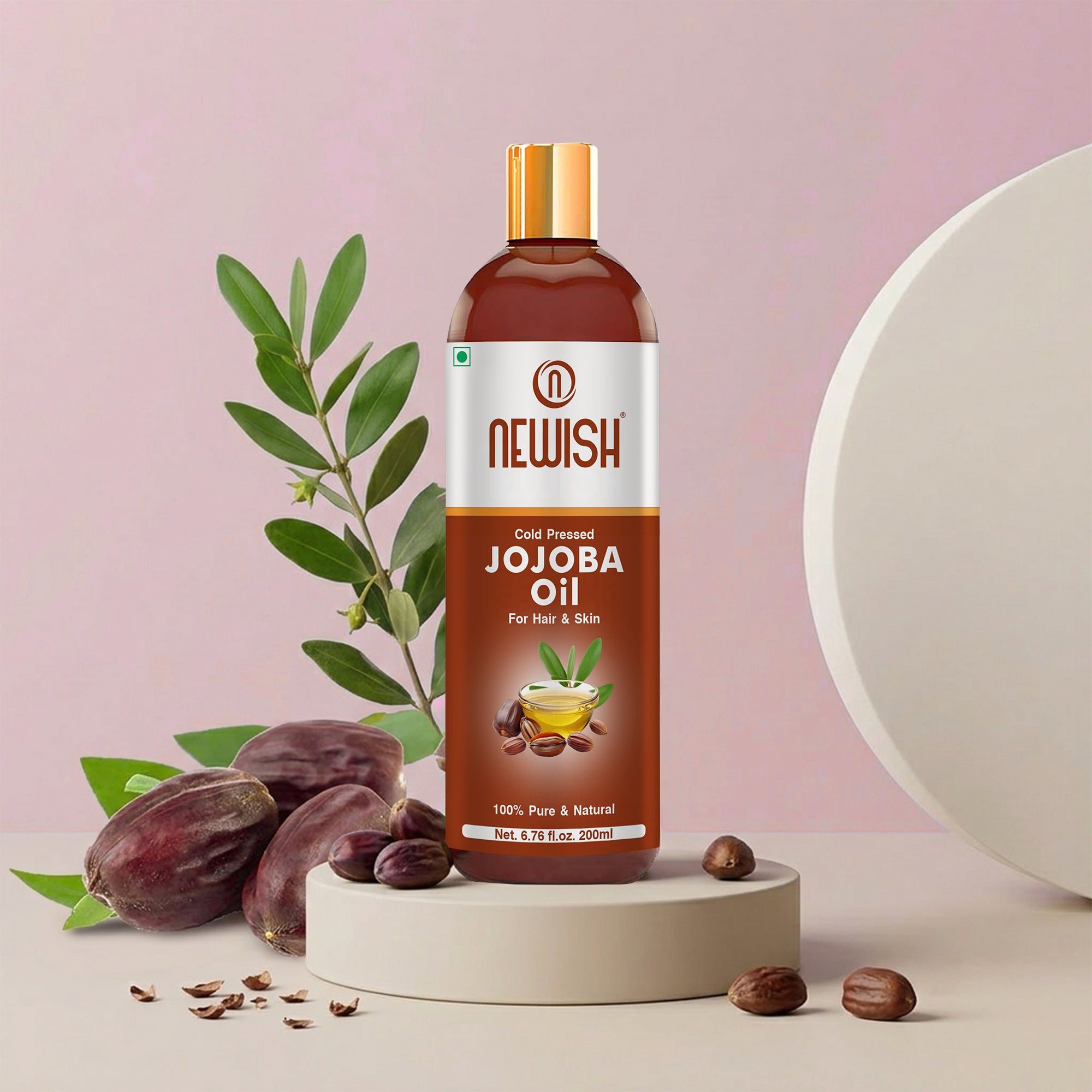 Newish Cold Pressed Jojoba Oil for Hair & Skin