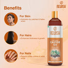 Newish Cold Pressed Castor Oil for Hair, Skin & Scalp – Pack of 2