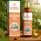 Newish Cold Pressed Castor Oil for Hair, Skin & Scalp