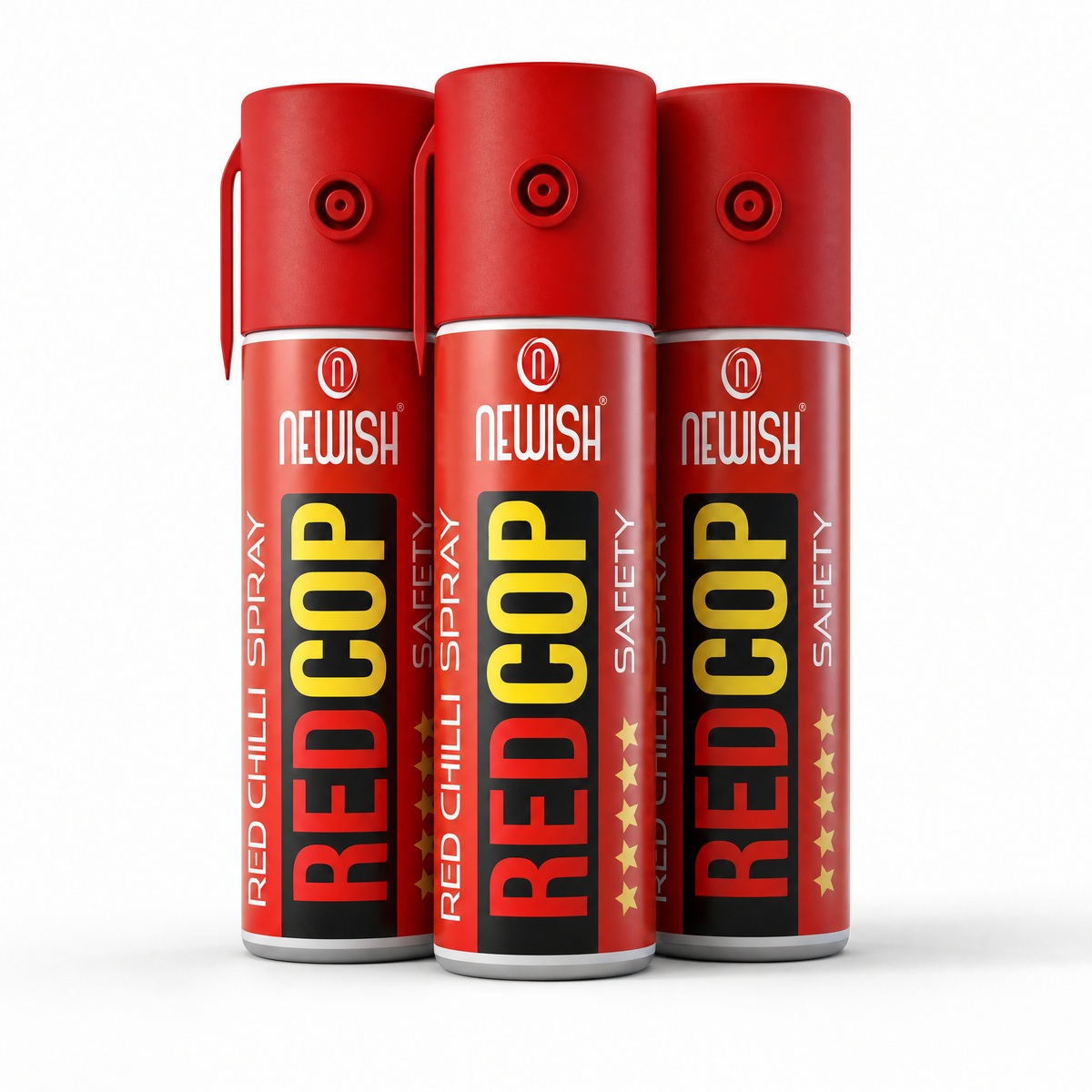 Newish Red Chilli Pepper Spray for Personal Safety & Self Defence – Pack of 3