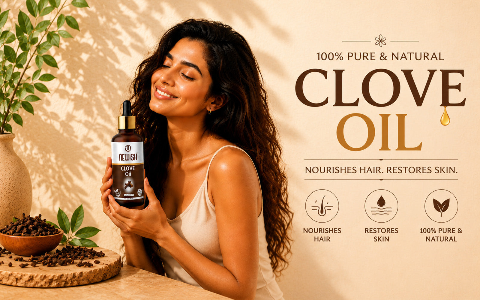 Newish Clove Essential Oil for Hair, Skin & Aromatherapy
