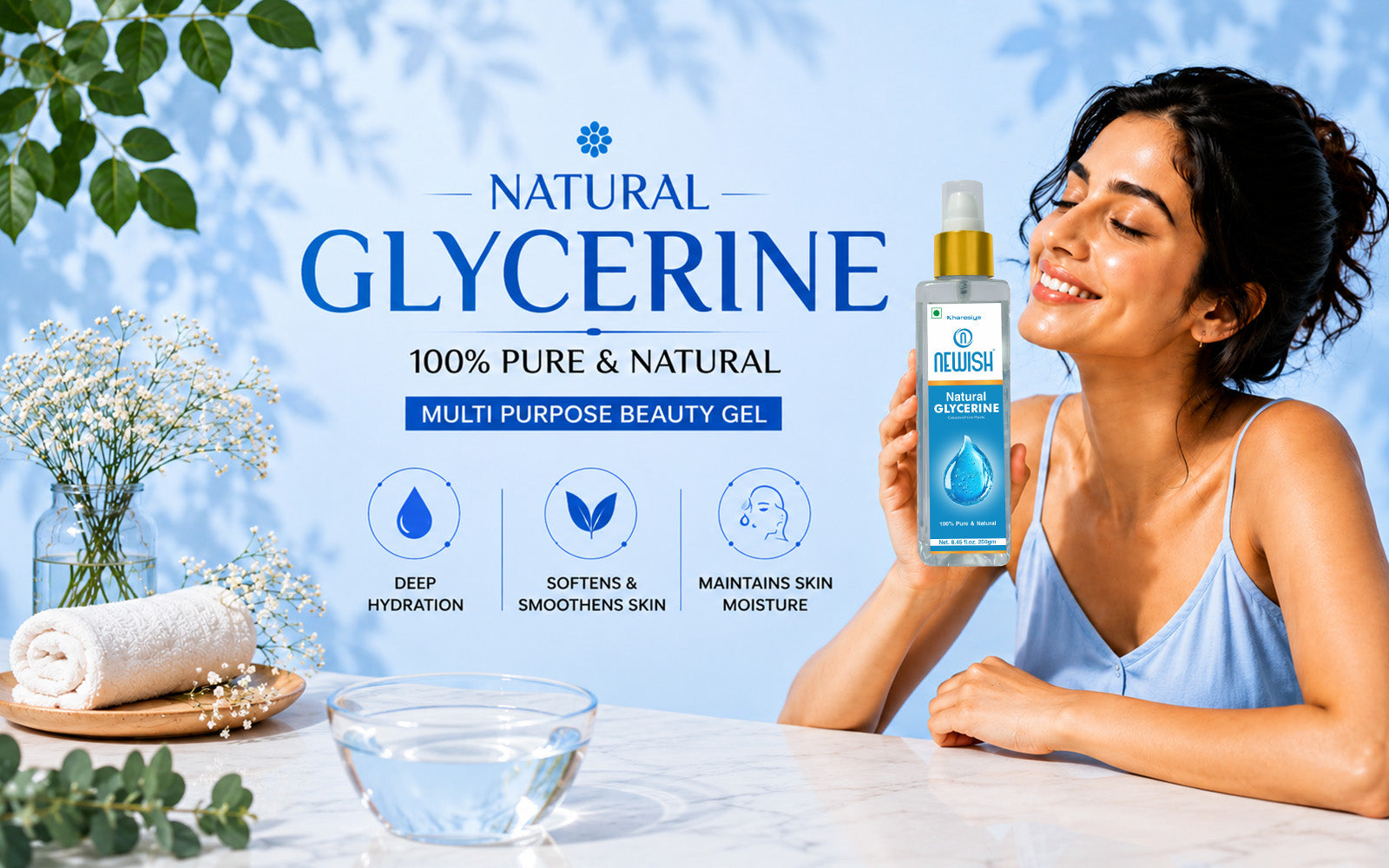 Newish Pure Vegetable Glycerine for Soft, Hydrated Skin