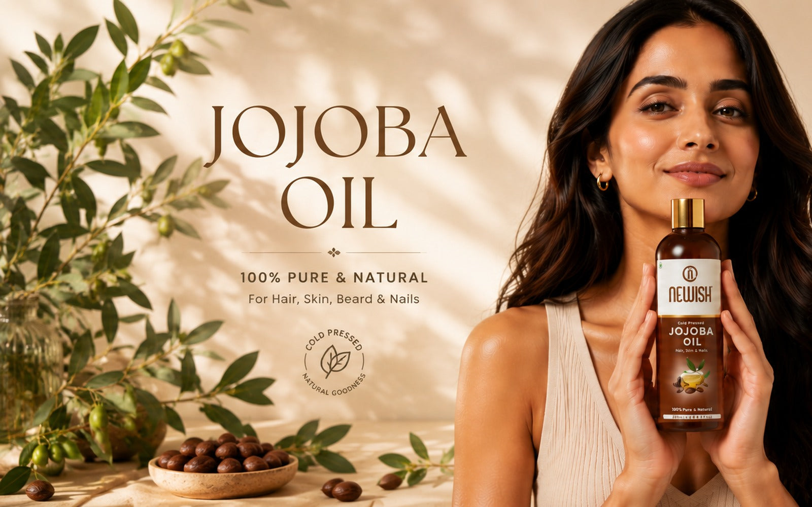 Newish Cold Pressed Jojoba Oil for Hair & Skin